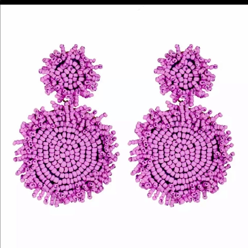 Milli beaded beaded statement earrings